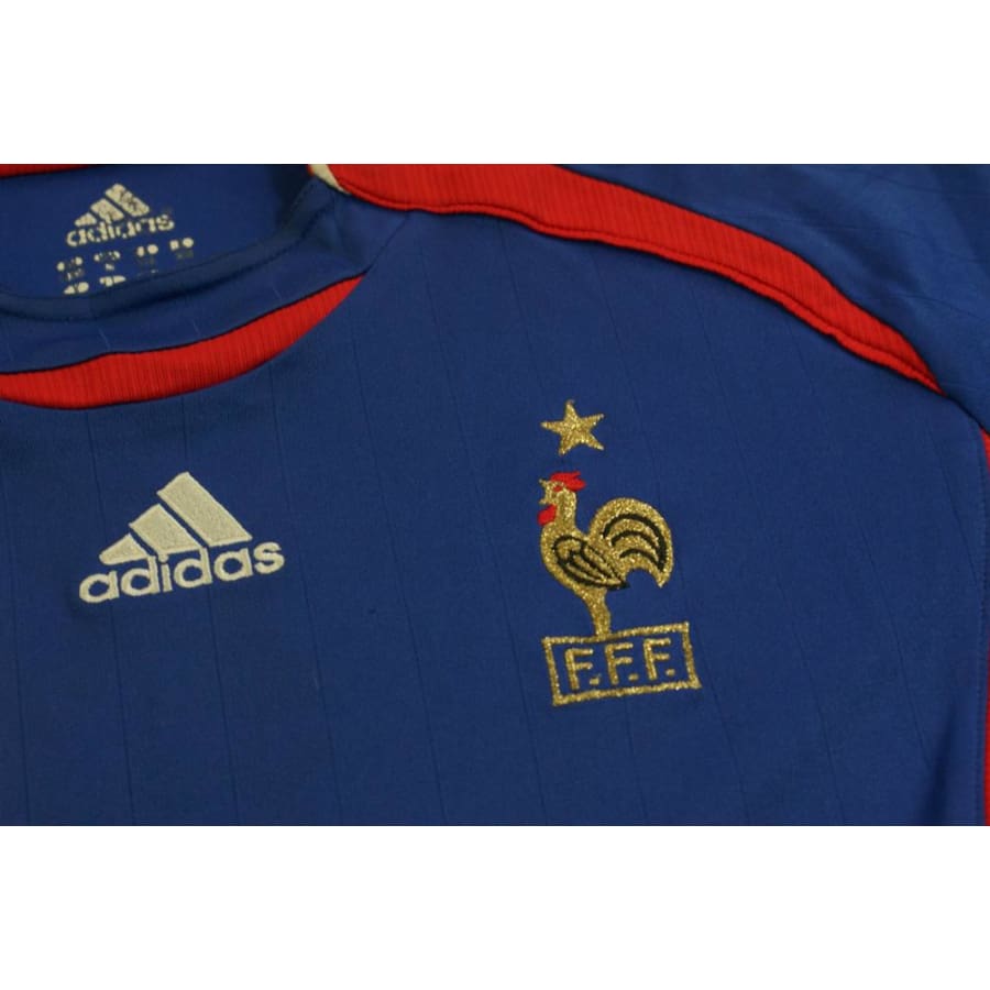 Maillot de football rétro domicile Equipe de France N°10 ZIDANE 2006-2007 - Adidas - Equipe de France