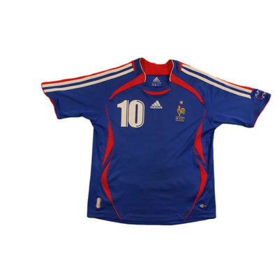 Maillot de football rétro domicile Equipe de France N°10 ZIDANE 2006-2007 - Adidas - Equipe de France