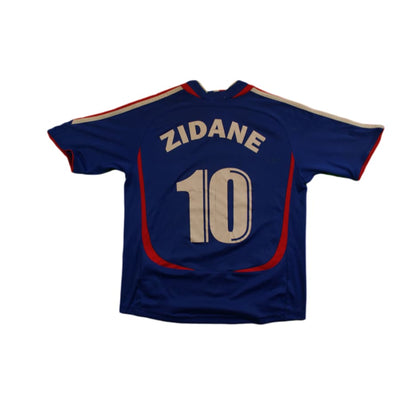 Maillot de football rétro domicile Equipe de France N°10 ZIDANE 2006-2007 - Adidas - Equipe de France