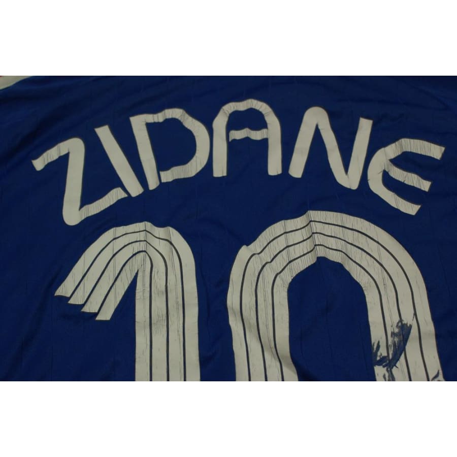 Maillot de football rétro domicile Equipe de France N°10 ZIDANE 2006-2007 - Adidas - Equipe de France