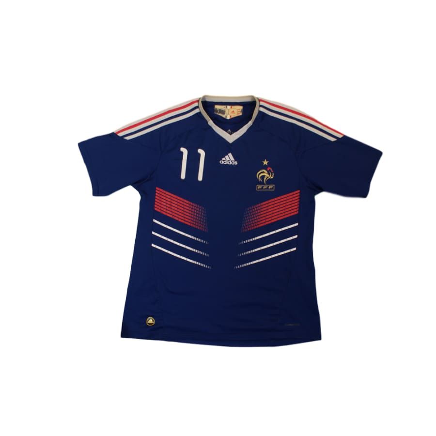 Maillot de football rétro domicile Equipe de France N°11 GIGNAC 2010-2011 - Adidas - Equipe de France