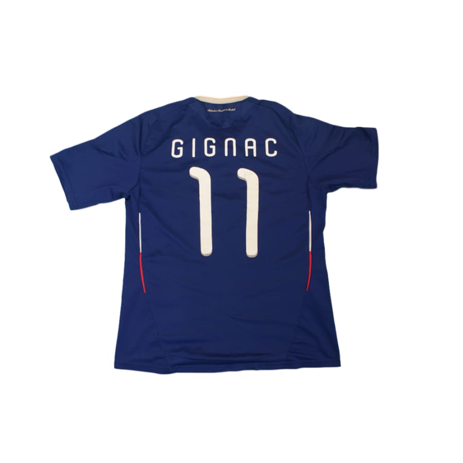 Maillot de football rétro domicile Equipe de France N°11 GIGNAC 2010-2011 - Adidas - Equipe de France