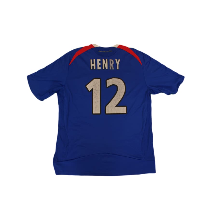 Maillot de football rétro domicile Equipe de France N°12 HENRY 2008-2009 - Adidas - Equipe de France