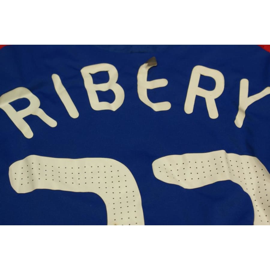 Maillot de football rétro domicile Equipe de France N°22 RIBERY 2008-2009 - Adidas - Equipe de France