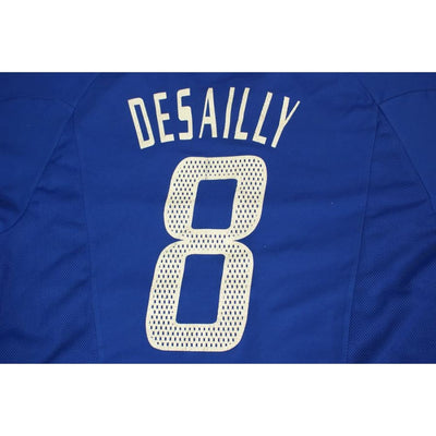 Maillot de football rétro domicile Equipe de France N°8 DESAILLY 2002-2003 - Adidas - Equipe de France