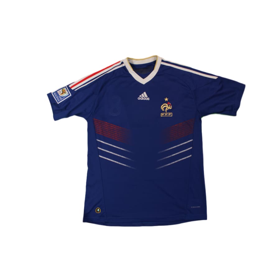 Maillot de football rétro domicile Equipe de France N°8 GOURCUFF 2010-2011 - Adidas - Equipe de France