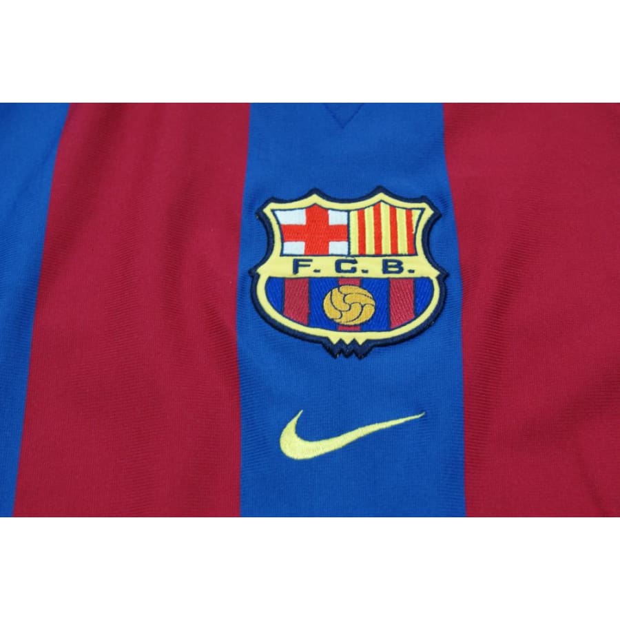 Maillot de football rétro domicile FC Barcelone 2001-2002 - Nike - Barcelone