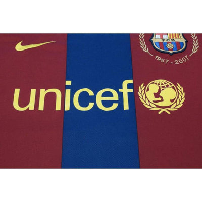 Maillot de football rétro domicile FC Barcelone 2007-2008 - Nike - Barcelone