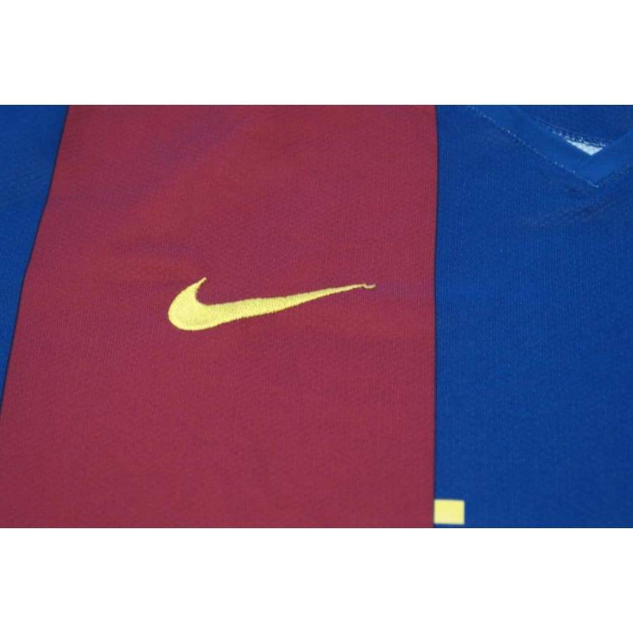 Maillot de football rétro domicile FC Barcelone 2007-2008 - Nike - Barcelone