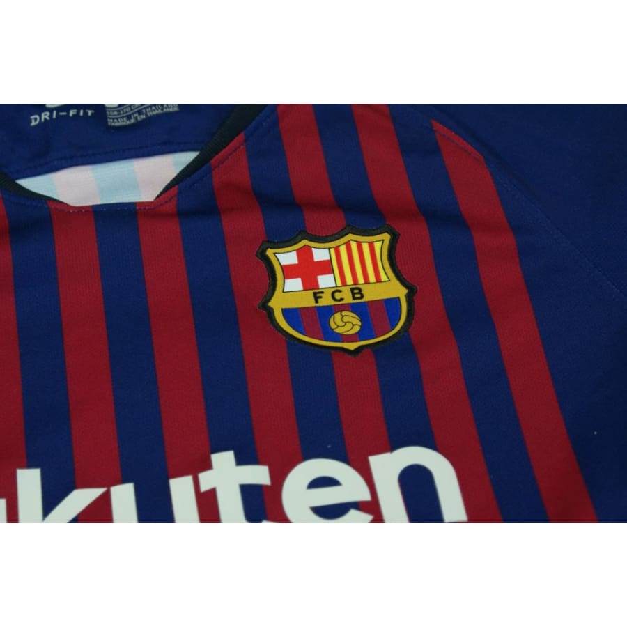 Maillot de football rétro domicile FC Barcelone 2018-2019 - Nike - Barcelone