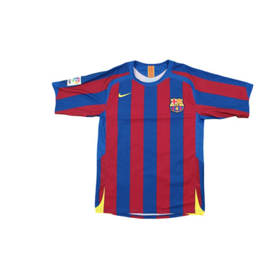 Maillot de football rétro domicile FC Barcelone N°10 RONALDINHO 2005-2006 - Nike - Barcelone