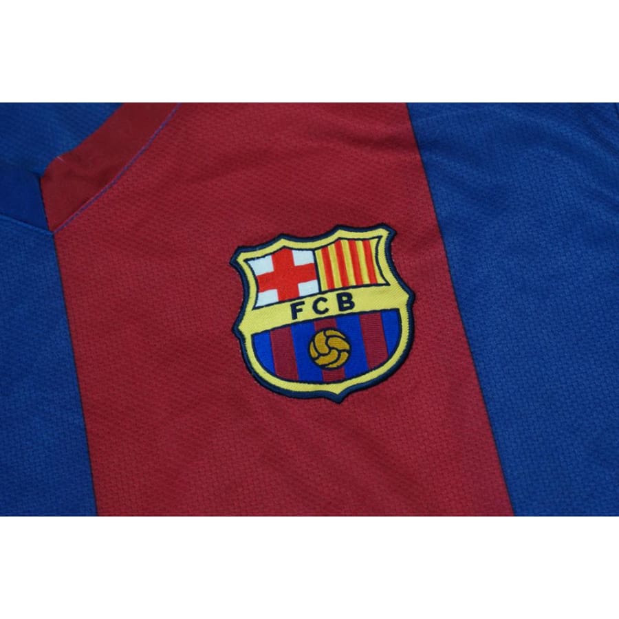 Maillot de football rétro domicile FC Barcelone N°10 RONALDINHO 2006-2007 - Nike - Barcelone