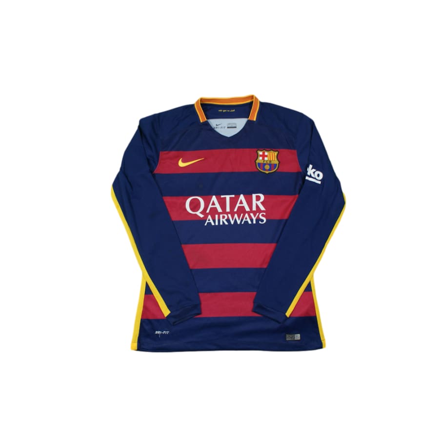 Maillot de football rétro domicile FC Barcelone N°11 NEYMAR JR 2015-2016 - Nike - Barcelone