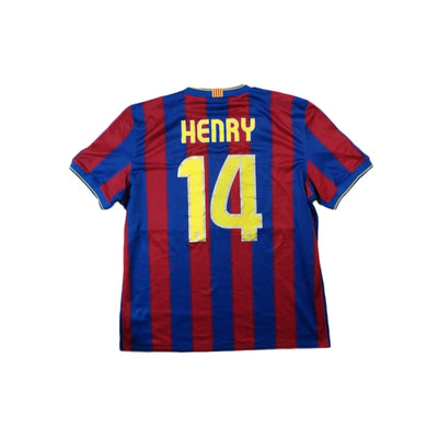 Maillot de football rétro domicile FC Barcelone N°14 HENRY 2009-2010 - Nike - Barcelone