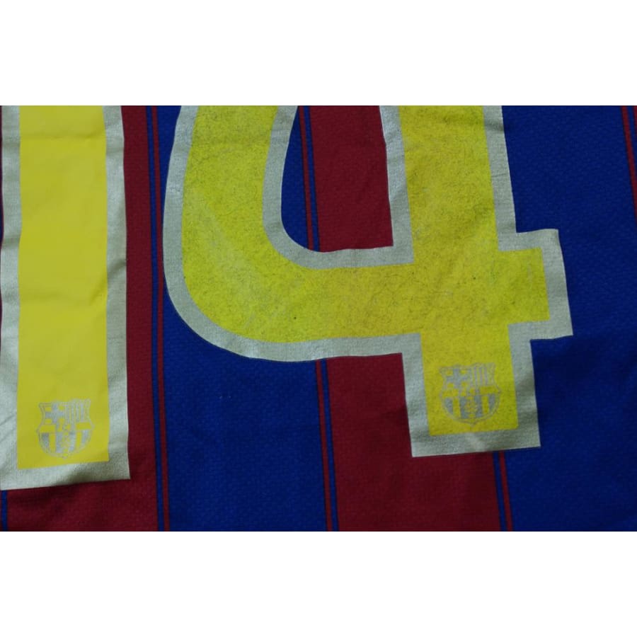 Maillot de football rétro domicile FC Barcelone N°14 HENRY 2009-2010 - Nike - Barcelone