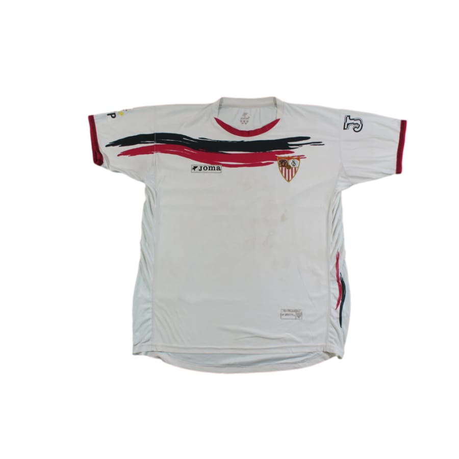 Maillot de football rétro domicile FC Séville N°14 ESCUDE 2007-2008 - Joma - FC Séville