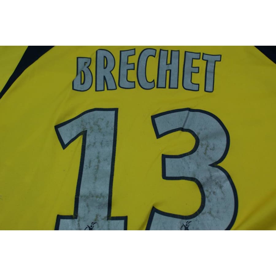 Maillot de football rétro domicile FC Sochaux-Montbéliard N°13 BRECHET 2007-2008 - Lotto - FC Sochaux-Montbéliard