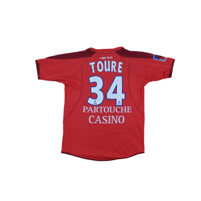 Maillot de football rétro domicile LOSC Lille N°34 TOURE 2005-2006 - Kipsta - LOSC