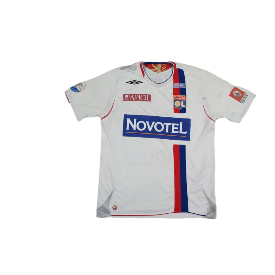 Maillot de football rétro domicile Olympique Lyonnais N°10 MALOUDA 2006-2007 - Umbro - Olympique Lyonnais