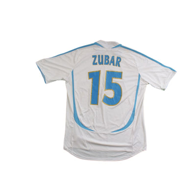 Maillot de football rétro domicile Olympique de Marseille N°15 ZUBAR dédicacé 2006-2007 - Adidas - Olympique de Marseille