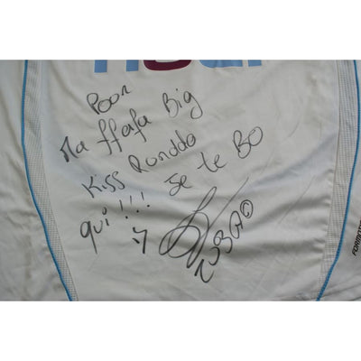Maillot de football rétro domicile Olympique de Marseille N°15 ZUBAR dédicacé 2006-2007 - Adidas - Olympique de Marseille
