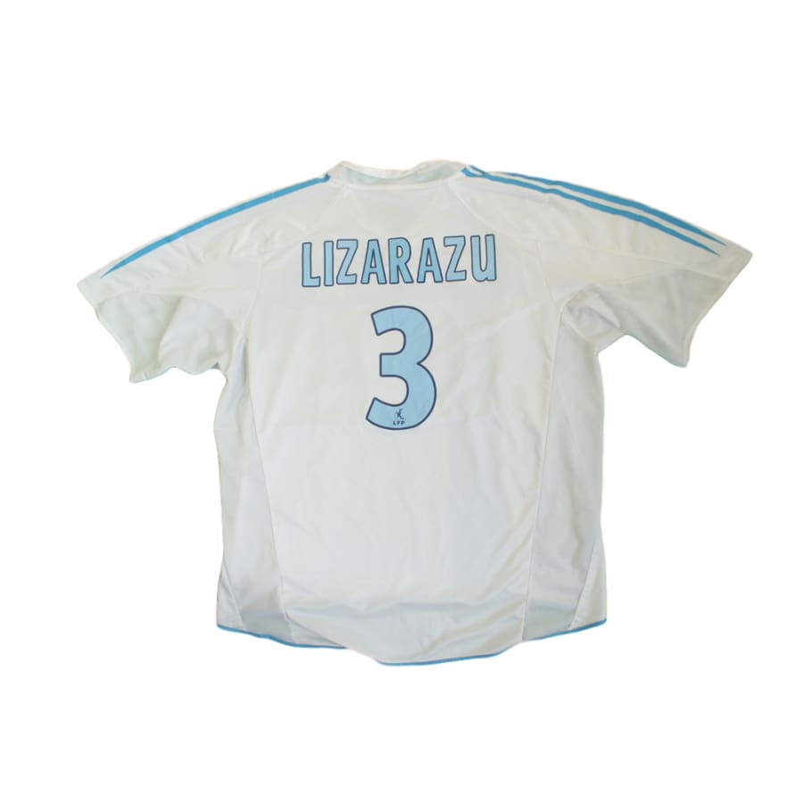 Maillot de football rétro domicile Olympique de Marseille N°3 Lizarazu 2004-2005 - Adidas - Olympique de Marseille