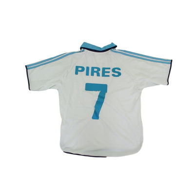 Maillot de football rétro domicile Olympique de Marseille N°7 PIRES 1998-1999 - Adidas - Olympique de Marseille