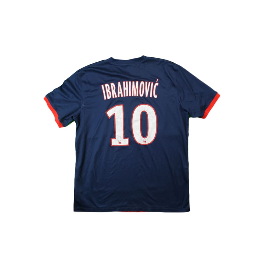 Maillot de football rétro domicile Paris Saint-Germain N°10 IBRAHIMOVIC 2013-2014 - Nike - Paris Saint-Germain