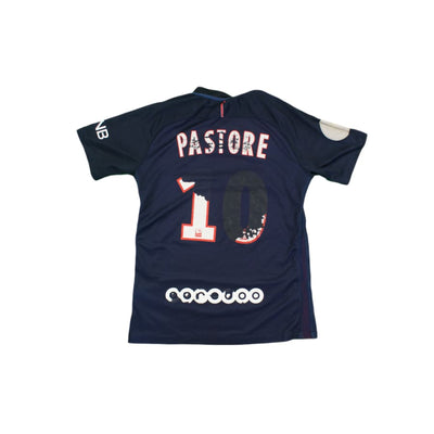 Maillot de football rétro domicile Paris Saint-Germain N°10 PASTORE 2016-2017 - Nike - Paris Saint-Germain