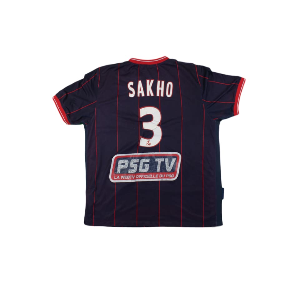 Maillot de football rétro domicile Paris Saint-Germain N°3 SAKHO 2009-2010 - Nike - Paris Saint-Germain