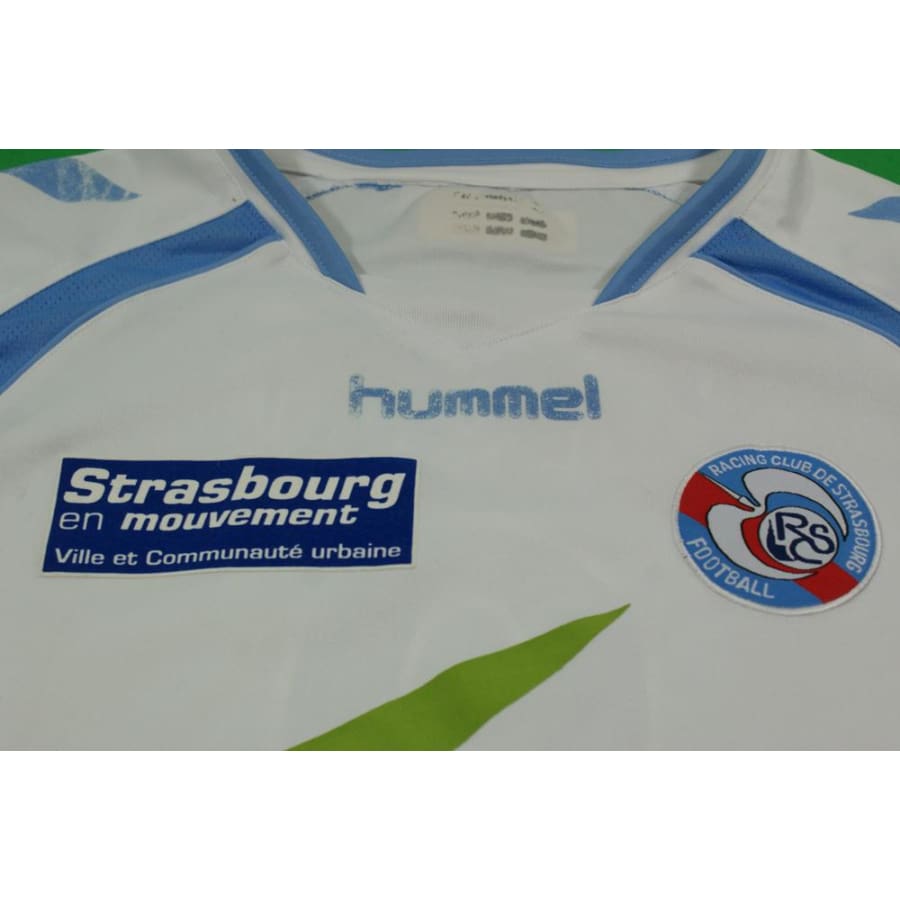 Maillot de football rétro domicile RC Strasbourg Alsace N°9 PAOLO 2007-2008 - Hummel - RC Strasbourg Alsace