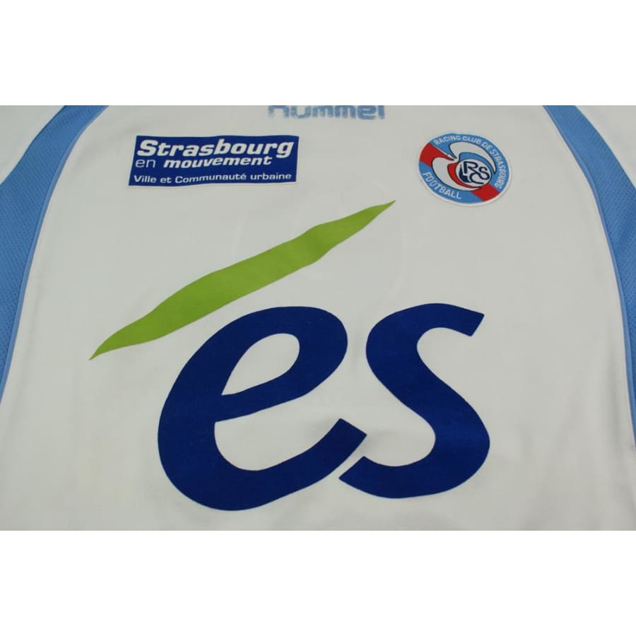 Maillot de football rétro domicile RC Strasbourg Alsace N°9 PAOLO 2007-2008 - Hummel - RC Strasbourg Alsace