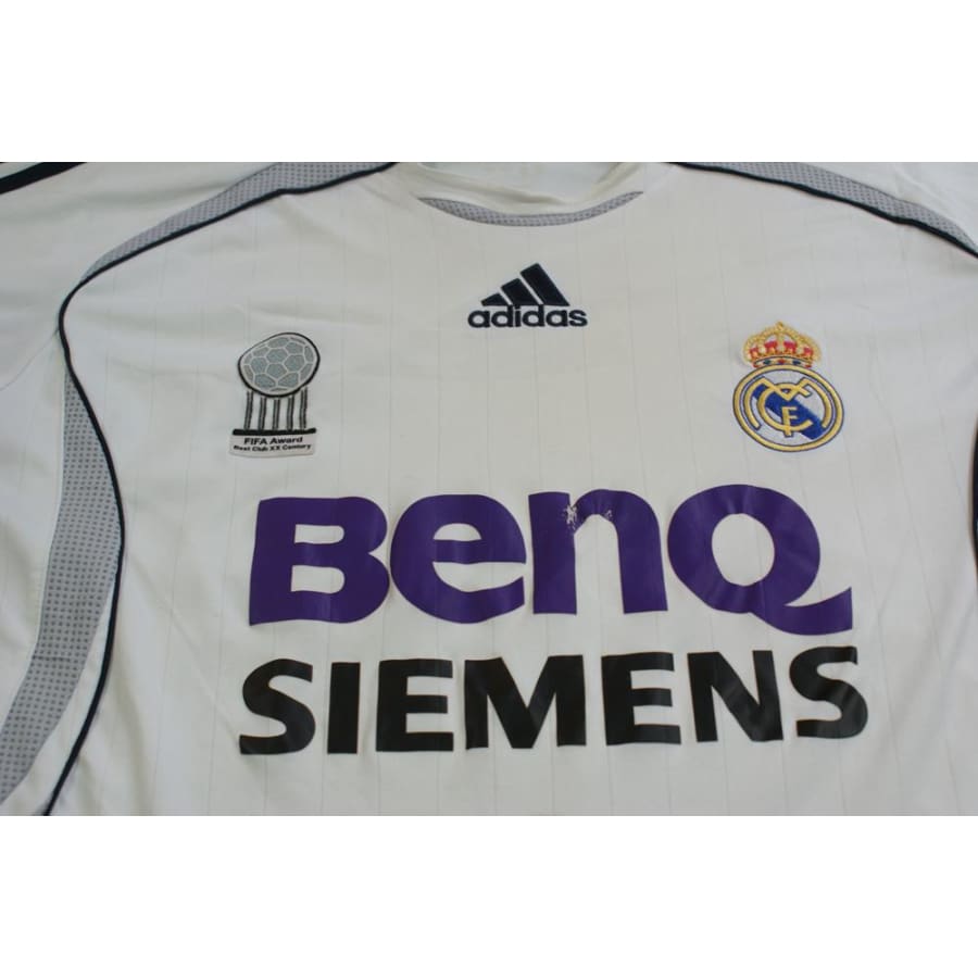 Maillot de football rétro domicile Real Madrid CF 2006-2007 - Adidas - Real Madrid