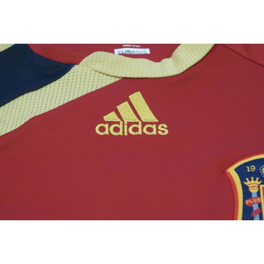 Maillot de football retro équipe dEspagne N°4 RAOUL 2009-2010 - Adidas - Espagne