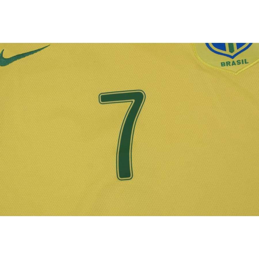 Maillot de football retro équipe du Brésil N°7 ADRIANO 2006-2007 - Nike - Brésil