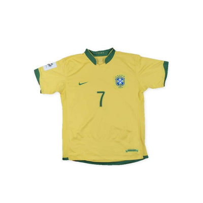 Maillot de football retro équipe du Brésil N°7 ADRIANO 2006-2007 - Nike - Brésil