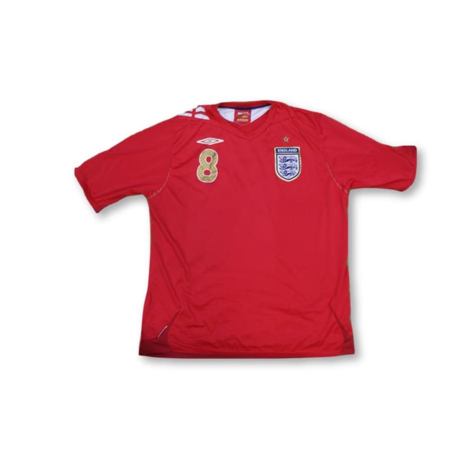 Maillot de football rétro extérieur équipe dAngleterre N°8 LAMPARD 2006-2007 - Umbro - Angleterre