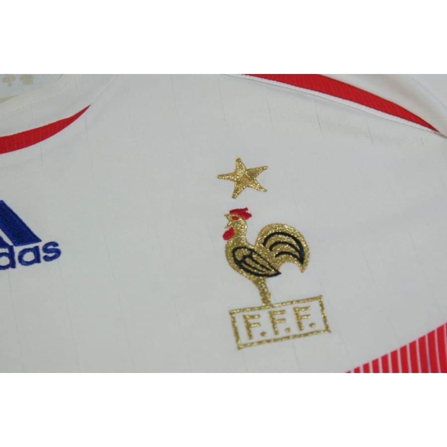 Maillot de football rétro extérieur Equipe de France N°10 ZIDANE 2006-2007 - Adidas - Equipe de France