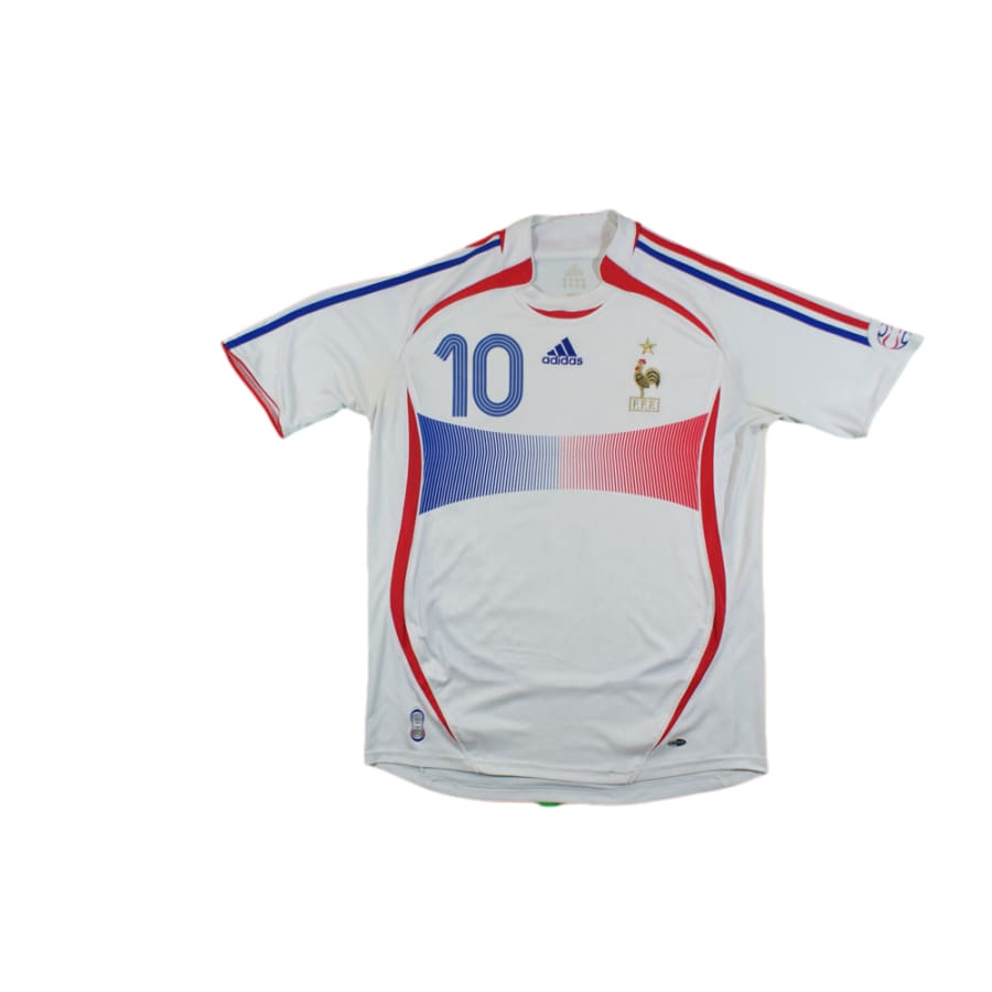 Maillot de football rétro extérieur Equipe de France N°10 ZIDANE 2006-2007 - Adidas - Equipe de France