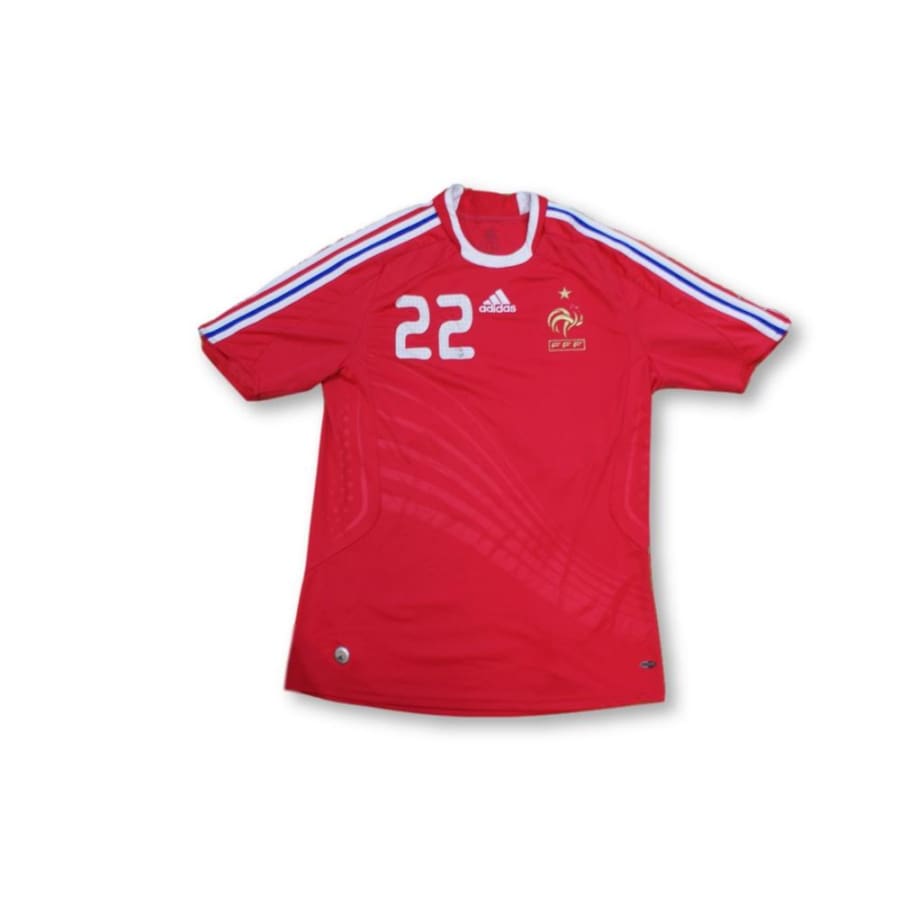 Maillot de football rétro extérieur Equipe de France N°22 RIBERY 2008-2009 - Adidas - Equipe de France