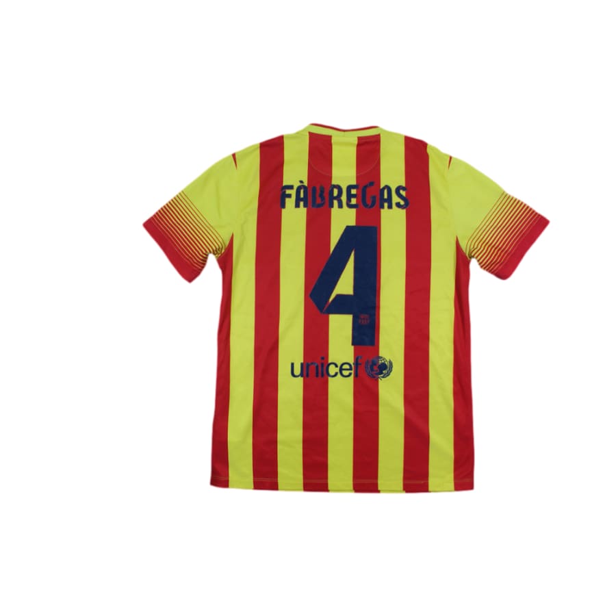 Maillot de football rétro extérieur FC Barcelone N°4 FABREGAS 2013-2014 - Nike - Barcelone