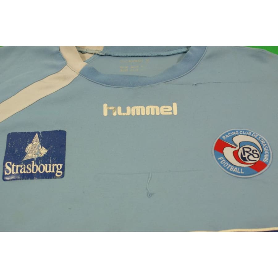 Maillot de football rétro extérieur RC Strasbourg Alsace N°11 BAUER 2008-2009 - Hummel - RC Strasbourg Alsace