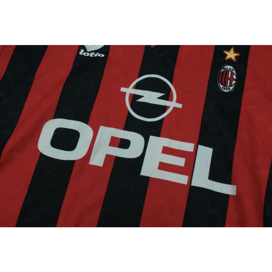 Maillot de football retro Milan AC N°3 MALDINI 1997-1998 - Lotto - Milan AC