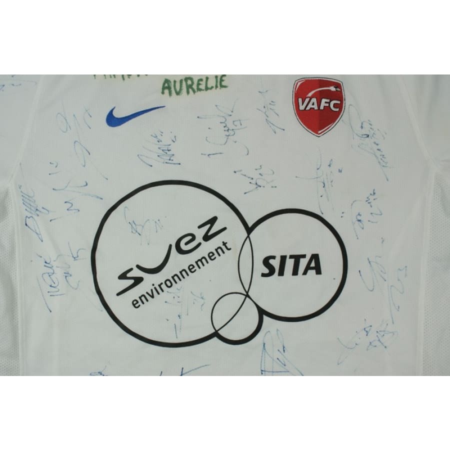 Maillot de football Valenciennes FC SUEZ SITA dédicacé 2009-2010 - Nike - Valenciennes FC