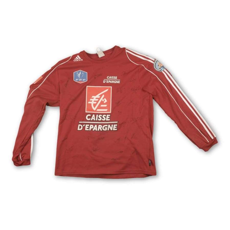 Maillot de football vintage Coupe de France dédicacé N°3 2006-2007 - Adidas - Coupe de France