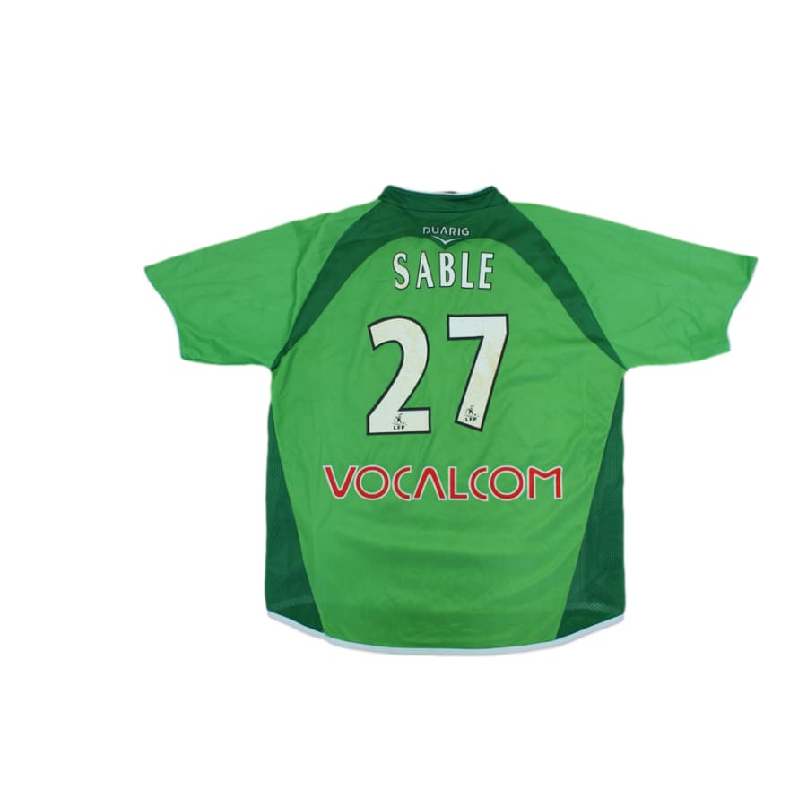 Maillot de football vintage domicile AS Saint-Etienne N°27 SABLE 2004-2005 - Duarig - AS Saint-Etienne