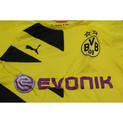 Maillot de football vintage domicile enfant Borussia Dortmund N°10 FYNN 2014-2015 - Puma - Borossia Dortmund