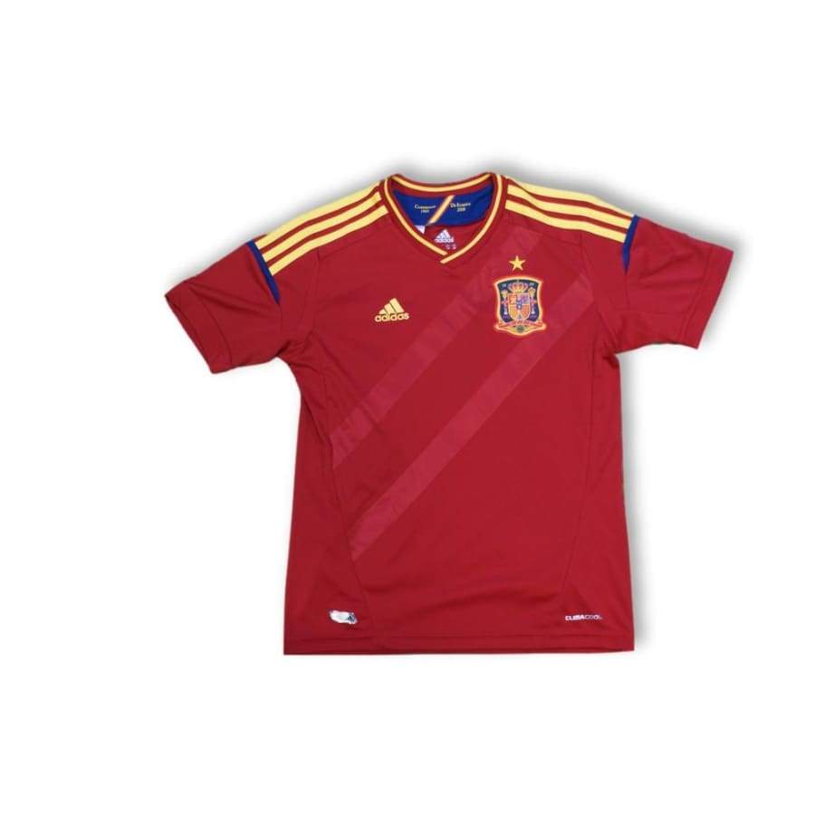 Maillot de football vintage domicile enfant équipe dEspagne N°10 MAXIME 2011-2012 - Adidas - Espagne