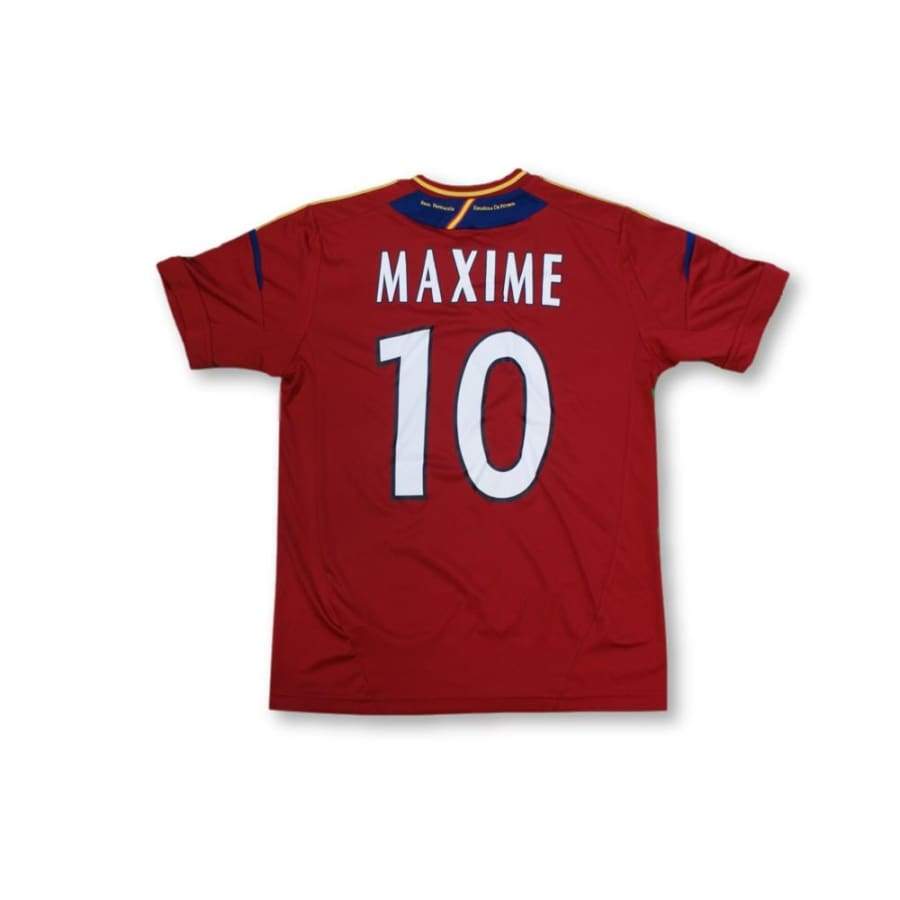 Maillot de football vintage domicile enfant équipe dEspagne N°10 MAXIME 2011-2012 - Adidas - Espagne