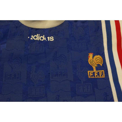 Maillot de football vintage domicile enfant Equipe de France 1996-1997 - Adidas - Equipe de France